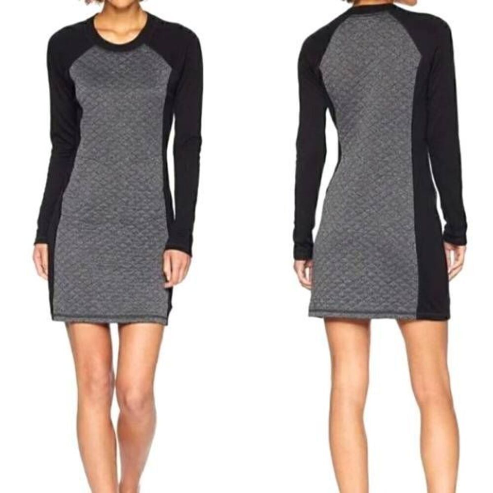 Smartwool Diamond Peak Quilted Dress in Black Heather sz Medium